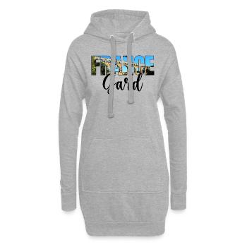 Souvenir Reise Gard Frankreich - Hoodie-Kleid - Grau meliert - Vorne