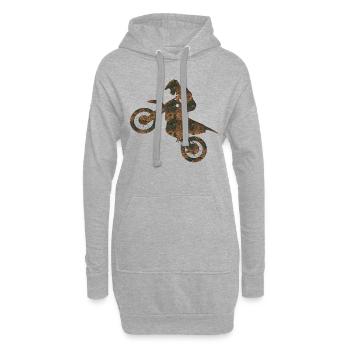 Rost Motocross - Hoodie-Kleid - Grau meliert - Vorne