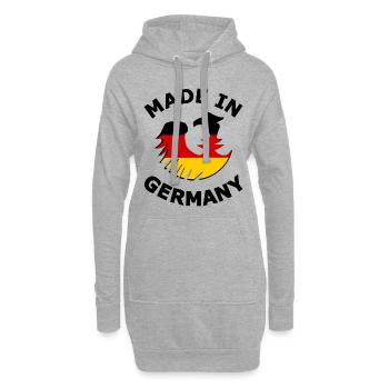 Original aus Deutschland - Hoodie-Kleid - Grau meliert - Vorne