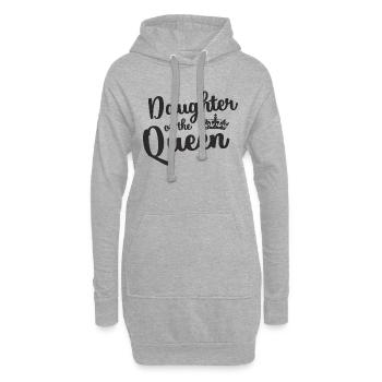 Daughter of the Queen - Sweat-shirt à capuche long Femme - gris chiné - Devant