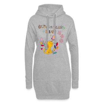 Geburtstagskind, Happy Birthday - Hoodie-Kleid - Grau meliert - Vorne