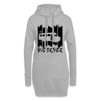 Bus Fahrer - Hoodie-Kleid - Grau meliert - Vorne