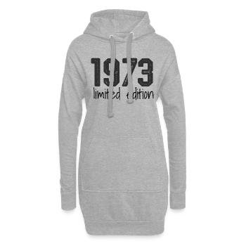 1973 Limited Edition Retro Geburtstag Jahrgang Des - Hoodie-Kleid - Grau meliert - Vorne