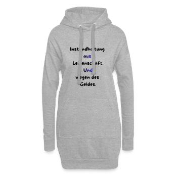 Instandhaltung T-Shirt Lustiges Geschenk Handwerk! - Hoodie-Kleid - Grau meliert - Vorne
