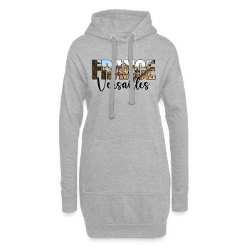 Souvenir Reise Versailles Frankreich - Hoodie-Kleid - Grau meliert - Vorne