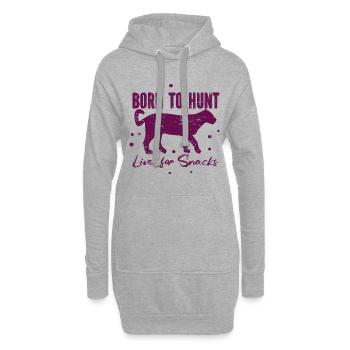 Tigre - Afrique - Nature sauvage - Conservation de la nature - Sweat-shirt à capuche long Femme - gris chiné - Devant