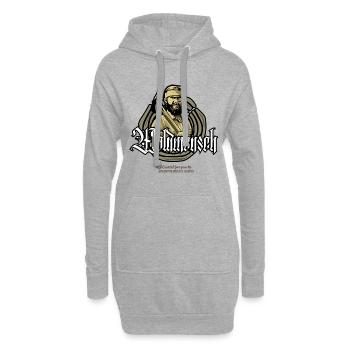 Holzfaller T-Shirt Design Waldmensch - Hoodie-Kleid - Grau meliert - Vorne