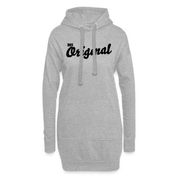 L'original - Sweat-shirt à capuche long Femme - gris chiné - Devant
