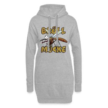 Moustique hurleur - Sweat-shirt à capuche long Femme - gris chiné - Devant
