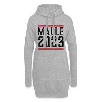Malle 2023 - Hoodie-Kleid - Grau meliert - Vorne
