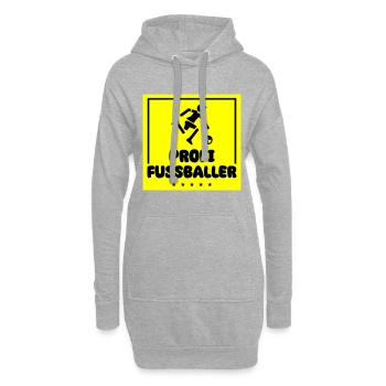 Fussball Profi - Hoodie-Kleid - Grau meliert - Vorne