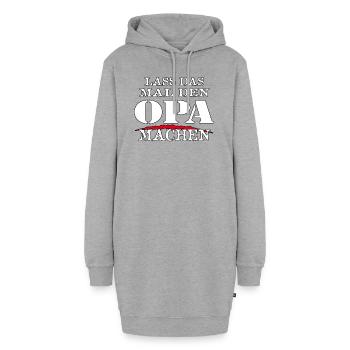 LASS DAS MAL DEN OPA MACHEN - Sarkasmus Zitat - Hoodie-Kleid - Grau meliert - Vorne