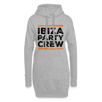 Ibiza Party Crew - Hoodie-Kleid - Grau meliert - Vorne