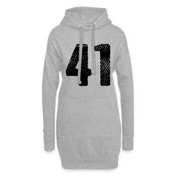 Maillot à 41 numéros - Sweat-shirt à capuche long Femme - gris chiné - Devant