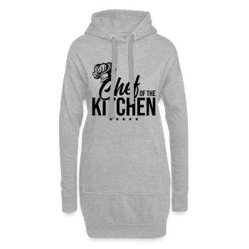 Chef Chapeau de Chef Chef - Sweat-shirt à capuche long Femme - gris chiné - Devant
