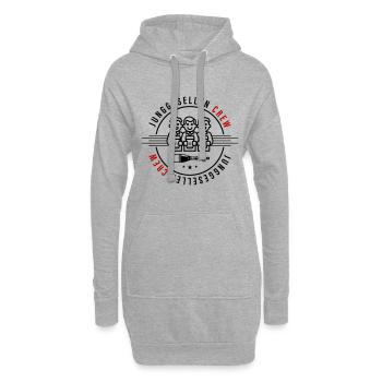 Enterrement de vie de garçon Crew Groom Enterrement de vie de garçon - Sweat-shirt à capuche long Femme - gris chiné - Devant