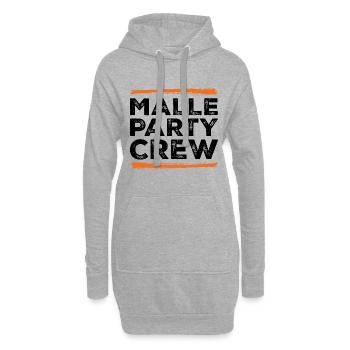 Malle Party Crew - Hoodie-Kleid - Grau meliert - Vorne