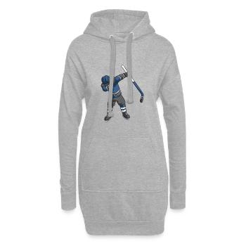 Eishockeyspieler Dab Eishockey Dabbing Geschenk - Hoodie-Kleid - Grau meliert - Vorne