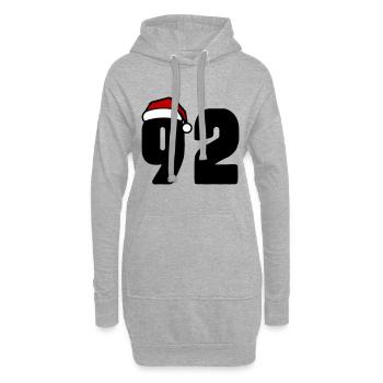 92 Number Christmas - Hoodie Dress - heather grey - Front