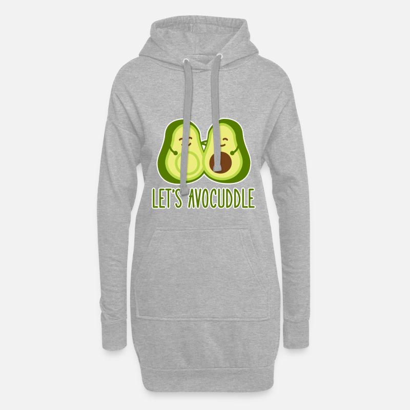 Avocado - Hoodie-Kleid - Grau meliert