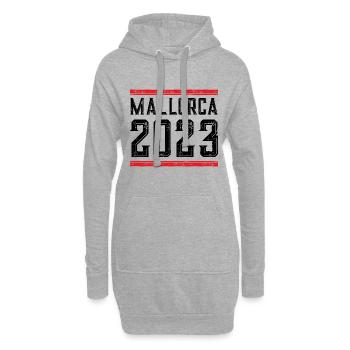 Mallorca 2023 - Hoodie-Kleid - Grau meliert - Vorne