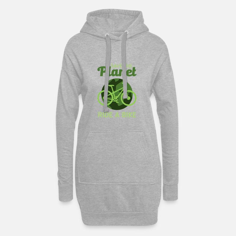 Fridays for future Greta Klimaschutz. Bewegt euch - Hoodie-Kleid - Grau meliert