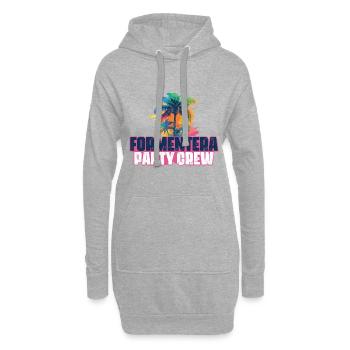 Vacances de l’équipage de fête de Formentera - Sweat-shirt à capuche long Femme - gris chiné - Devant