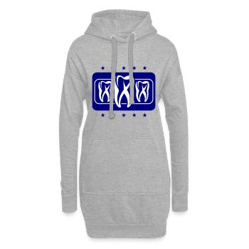 Icône de dentiste dentaire dentaire dentaire - Sweat-shirt à capuche long Femme - gris chiné - Devant