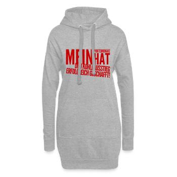 Lustiges zum Kohleausstieg - Hoodie-Kleid - Grau meliert - Vorne