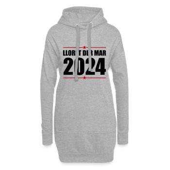 Jours fériés Lloret De Mar 2024 - Sweat-shirt à capuche long Femme - gris chiné - Devant