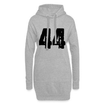 44 Zahl Trikot - Hoodie-Kleid - Grau meliert - Vorne