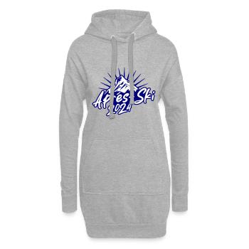 Après-ski 2024 - Sweat-shirt à capuche long Femme - gris chiné - Devant