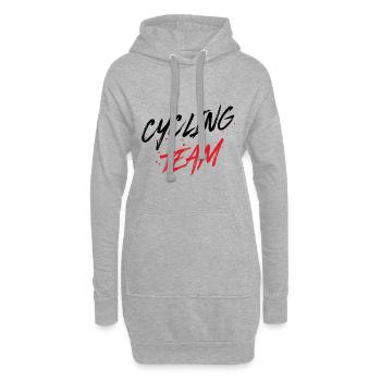 Cycling Team - Hoodie-Kleid - Grau meliert - Vorne