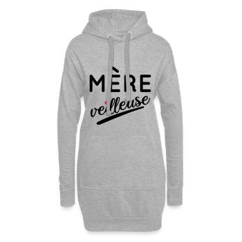 Maman - Mère veilleuse - Sweat-shirt à capuche long Femme - gris chiné - Devant