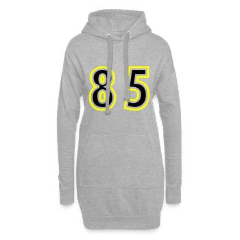 85 Zahl College - Hoodie-Kleid - Grau meliert - Vorne