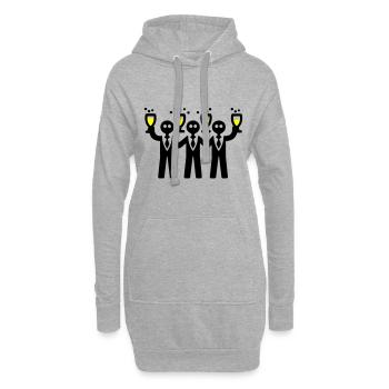 Bachelor Groom Team Bachelors - Sweat-shirt à capuche long Femme - gris chiné - Devant