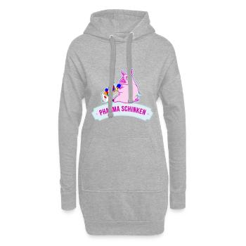 Pharma Schinken - Hoodie-Kleid - Grau meliert - Vorne