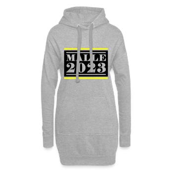Malle 2023 - Sweat-shirt à capuche long Femme - gris chiné - Devant