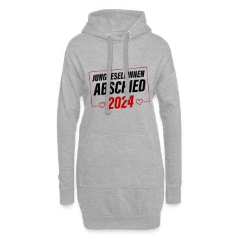Jga 2024 Junggesellinnenabschied - Hoodie-Kleid - Grau meliert - Vorne