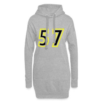 57 Zahl College - Hoodie-Kleid - Grau meliert - Vorne