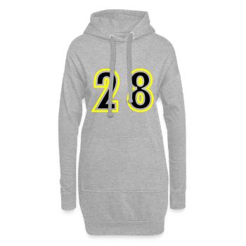 29 Zahl College - Hoodie-Kleid - Grau meliert - Vorne
