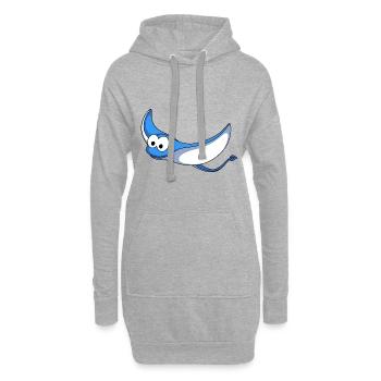 Ray Comic Animal - Sweat-shirt à capuche long Femme - gris chiné - Devant