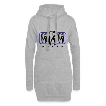 Icône de dentiste dentaire - Sweat-shirt à capuche long Femme - gris chiné - Devant