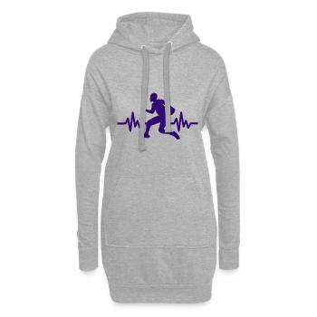 Haertbeat Basketball - USA - Team Sport - Hoops - Hoodie-Kleid - Grau meliert - Vorne