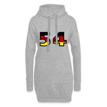 54 Numéro Allemagne Jersey - Sweat-shirt à capuche long Femme - gris chiné - Devant