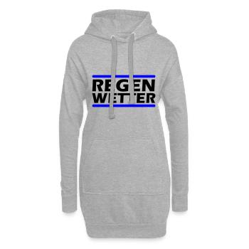 Regen Wetter - Hoodie-Kleid - Grau meliert - Vorne