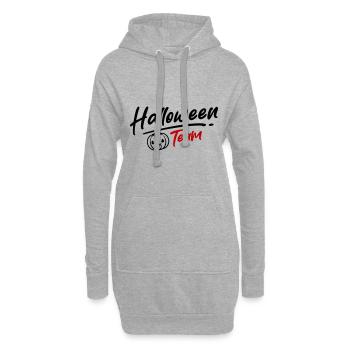 Halloween Team Party - Hoodie-Kleid - Grau meliert - Vorne