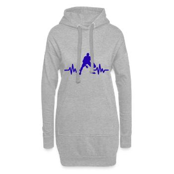 Haertbeat Basketball - USA - Team Sport - Hoops - Hoodie-Kleid - Grau meliert - Vorne