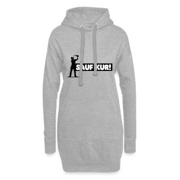 Sauf Kur Party - Hoodie-Kleid - Grau meliert - Vorne