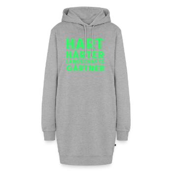 HART HÄRTER LANDSCHAFTSGÄRTNER, GÄRTNER - Gärtner - Hoodie-Kleid - Grau meliert - Vorne